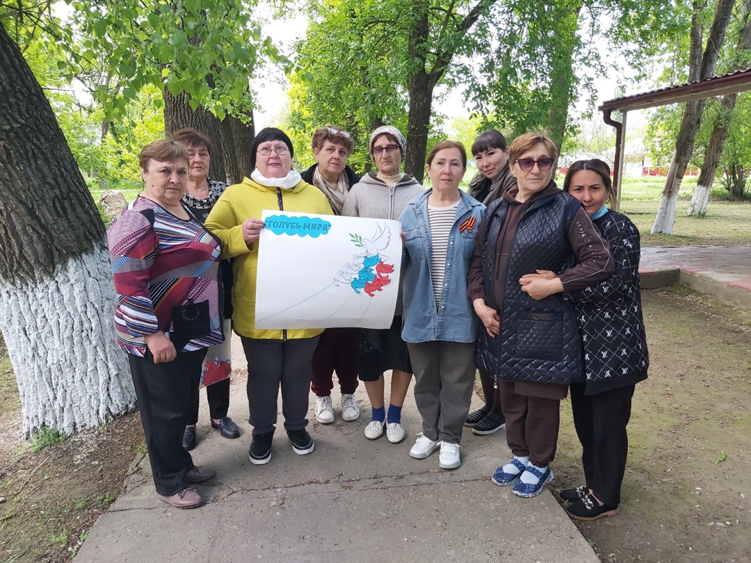 05.05.2025г. В доме культуры с Кара-Тюбе проходит акция "Голубь мира". 